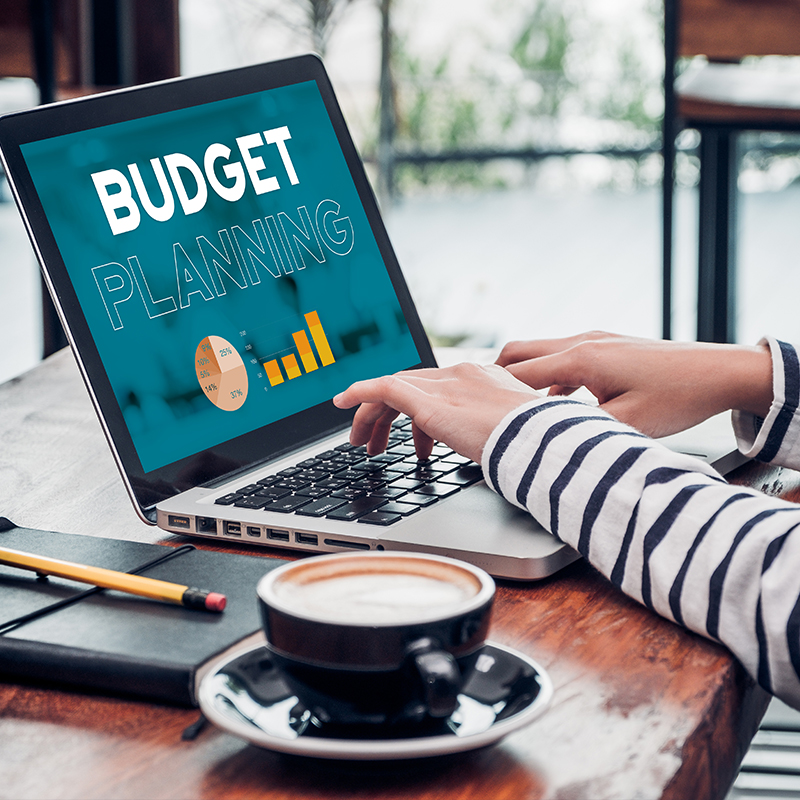 budget planning on computer