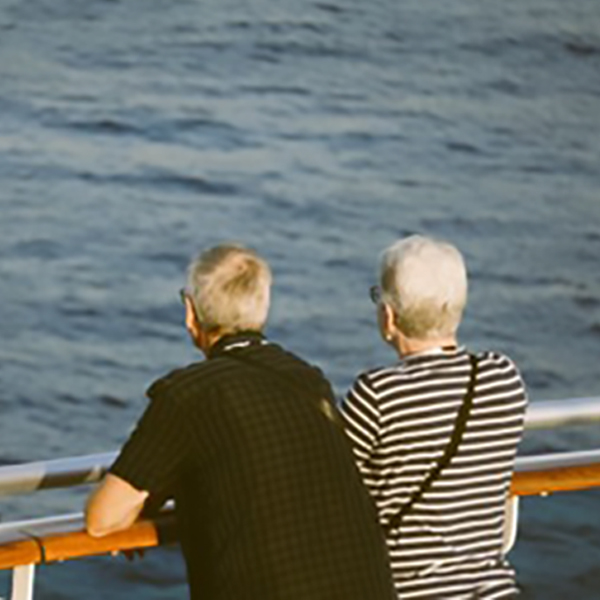 older couple on a cruise